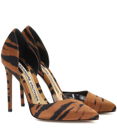 Tiger Print Pumps .